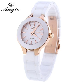 Angie ST7175L Macaroon Series Ceramic Women Quartz Wrist Watch - intl  