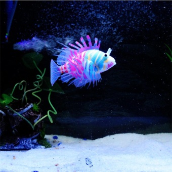 Gambar Aquarium Artificial Fish Silicone Lionfish Floating Decorations OR   intl