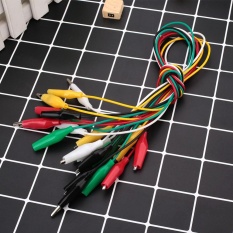 Aukey NEW 10pcs Motorcycle Test Line Double Ended Crocodile Crocodile Jumper Probes - intl