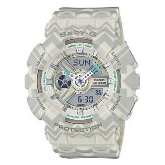 Gambar Baby G BA 110TP 8A   Jam Tangan Wanita   Abu abu   Resin band