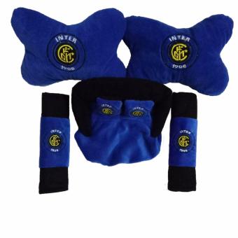 Gambar Bantal Mobil 3 in 1   Car Set 3in1   Aksesoris Mobil Inter Milan