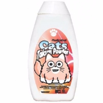 Gambar Bedak Kucing anti jamur Raid All Cats Talcum Powder Medicated[100g]