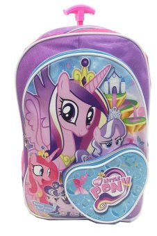 BGC My Little Pony Love Bahan Saten Berkualitas Tas Troley Anak Sekolah SD + Lunch Bag Aluminium Tahan Panas- Purple Love Juni 2019 - 2 BGC My Little Pony Love Bahan Saten Berkualitas Tas Troley Anak Sekolah SD + Lunch Bag Aluminium Tahan Panas- Purple Love - 2