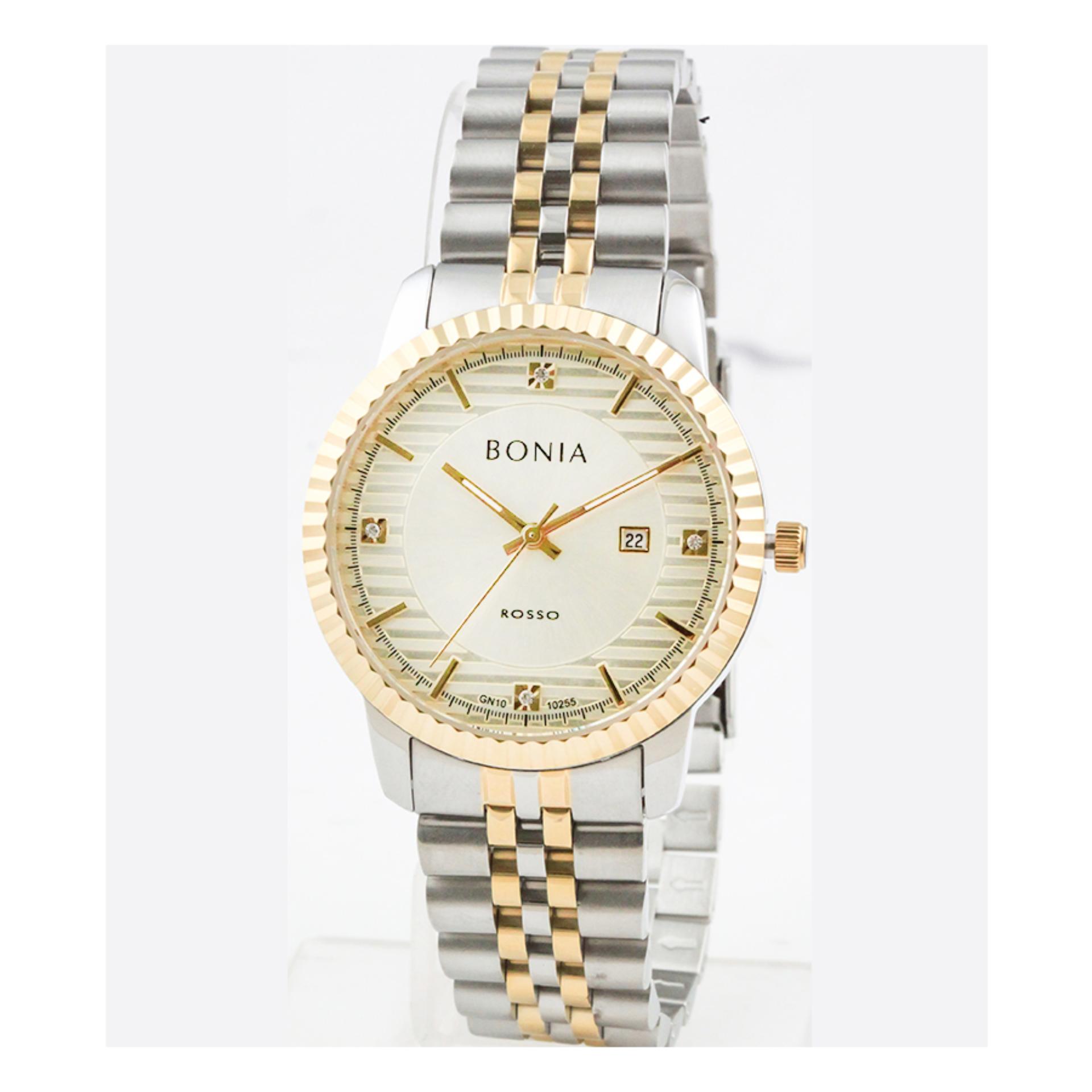Bonia Jam Tangan Pria Casual Fashion Dan Formal Bonia Tesoro Dark Bonia BN 1122 Jam Tangan Pria Gold Stainless Steel