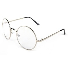 Bos Online Korea Fashion Style - Kacamata Bulat - Fashion - Unisex - Silver - Clasic Round Glasses