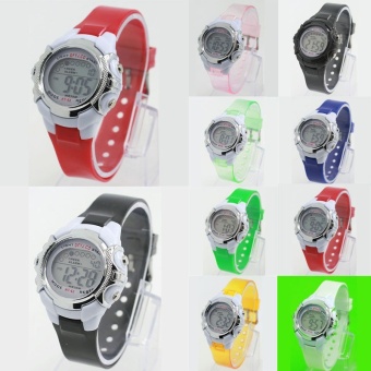 Boy Girl Alarm Date Digital Multifunction Sport LED Light Wrist Watch - intl  