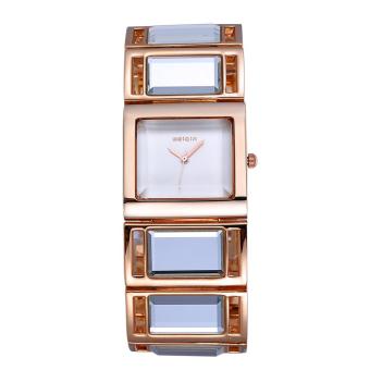 boyun 2016 WEIQIN Women's Fashion Designer Brand Luxury Watches Women Dress Square Dial Quartz Watch Casual Wristwatches Reloj Mujer (gold shell dial)  