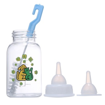 Gambar boyun Dog Milk Bottle With Replaceable Nipples And Cleaning BrushFor Dogs Cats Rabbits.   intl