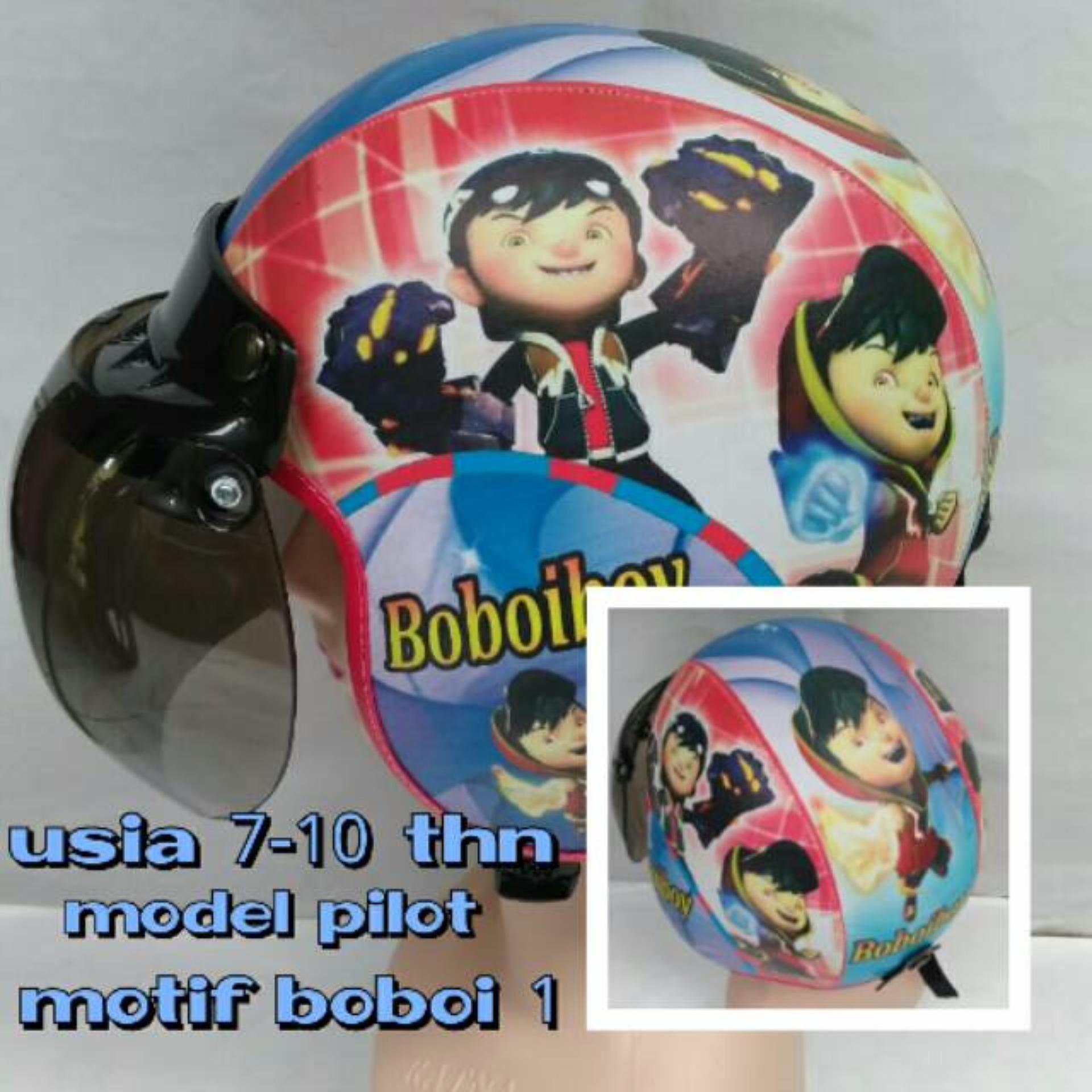 ... Broco Helm Anak lucu usia 7 sampai 10 tahun Motif Pilot CaptaiAmerika ...