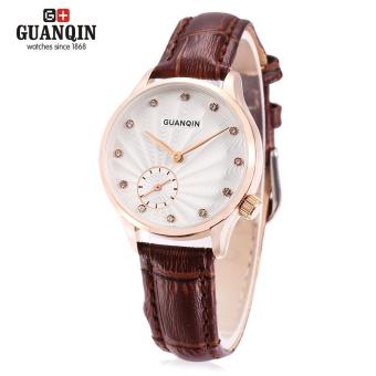 [BROWN] GUANQIN GS19052 Female Quartz Watch - intl  