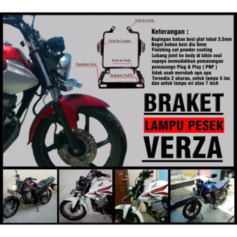 Gambar Cadel Braket Lampu Pesek Verza ukuran lampu 5 inch