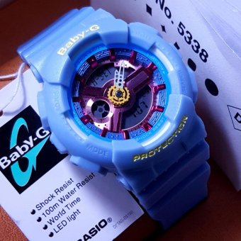 Gambar Casio Baby G Women s Blue Resin Strap Watch BA 110DC 2A2