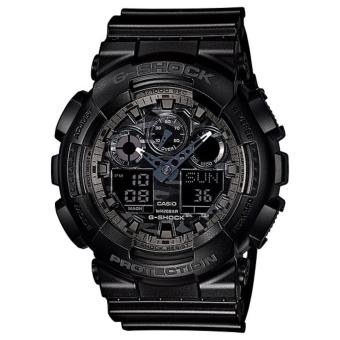 Gambar CASIO G SHOCK GA 100CF 1ADR MEN WATCH (FULLBLACK)