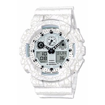 Gambar Casio G Shock GA 100CG 7A Full Auto Calendar Watch White   intl