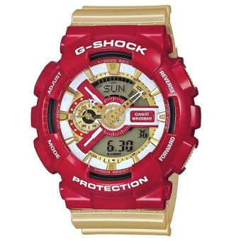 Gambar Casio G Shock GA 110CS 4A Iron Man Limited Edition   Jam Tangan Pria   Merah   Resin