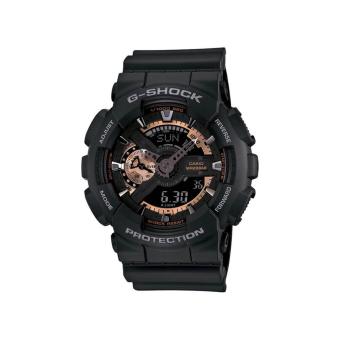 Gambar CASIO G SHOCK GA 110RG 1A MEN WATCH   DUAL TIME (BLACK))