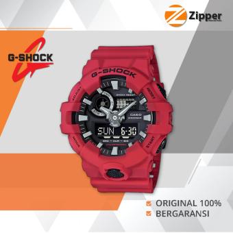 Gambar Casio G Shock Jam Tangan Prial Dual Time Analog Digital GA 700 Series   Tali Karet