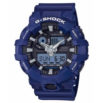 Gambar Casio G Shock Men s Blue Resin Strap Watch GA 700 2A   intl