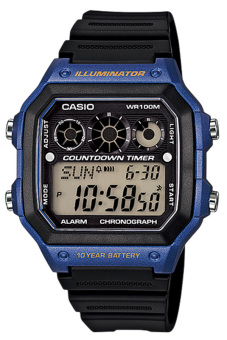 Casio Jam Tangan Pria AE-1300WH-2AVDF - Biru - Karet  