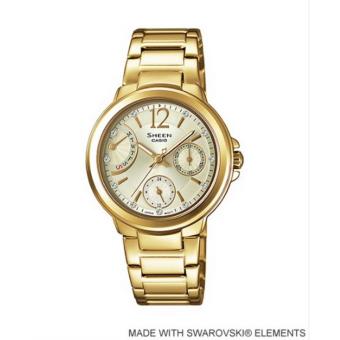 Gambar Casio Sheen SHE 3804GD 9A   Jam Tangan Wanita   Gold   Stainless Steel