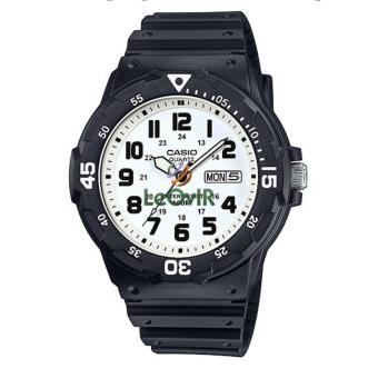 Gambar Casio Standard Analog MRW 200H 7BV   Jam Tangan Pria   Black White   Strap Resin   LM