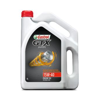 Gambar Castrol Oli Mesin Mobil   GTX Diesel 15W40 CH 4 (4 Liter)