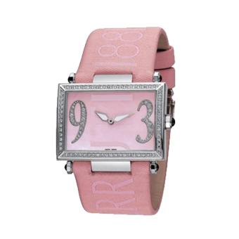 Gambar Cerruti Watch Quartz pink Stainless Steel Case Leather Strap Ladies NWT + Warranty CT100202X03