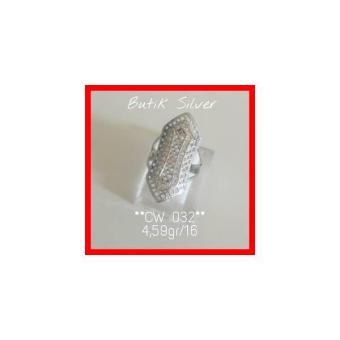 Gambar Cincin Wanita CW 032 Perhiasan Silver Perak 925 Lapis Emas