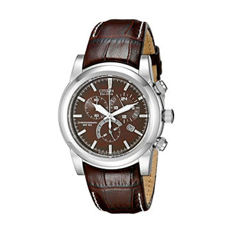 Gambar Citizen Men s AT0550 11X Eco Drive Chronograph Stainless Watch  Intl