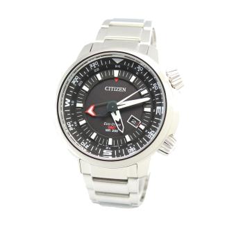 Citizen Watch Eco-Drive Promaster GMT Silver Stainless-Steel Case Stainless-Steel Bracelet Mens Japan NWT + Warranty BJ7081-51E  