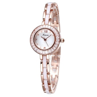 CITOLE KIMIO Watch Brand Luxury Rose Gold Women Watches Fashion Casual Crystal Diamonds Wristwatch (gold)  