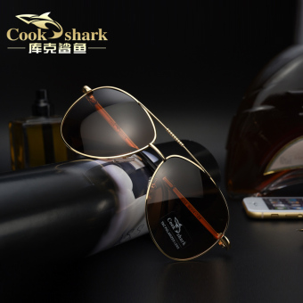 Gambar Cook VISHARK yang dikemudikan sopir magnesium aluminium high definition pria kacamata hitam kacamata terpolarisasi kacamata hitam