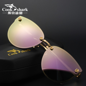 Gambar Cookshark kepribadian terpolarisasi kacamata hitam Women Sunglasses