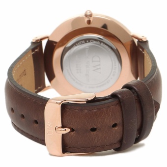 Daniel Wellington Classic Black Bristol 40mm Rose Gold Case - Jam Tangan Pria/Laki-Laki - Cokelat Tua Strap Kulit - Ring Rose Gold Mei 2018 - 5 Daniel Wellington Classic Black Bristol 40mm Rose Gold Case - Jam Tangan Pria/Laki-Laki - Cokelat Tua Strap Kulit - Ring Rose Gold - 5