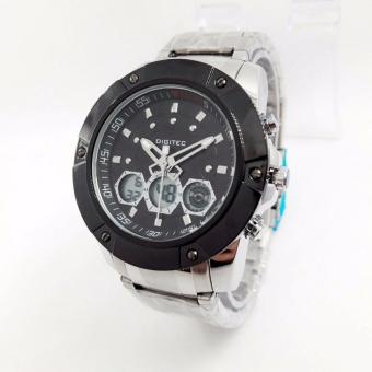 Gambar Digitec DG 3047 Dual Time   Jam Tangan Pria   Stainlesstell Strap