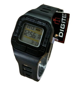 Gambar Digitec DG0973D   Jam Tangan Sporty Wanita   Digital   Full Rubber   Hitam