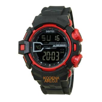 Gambar Digitec   DG2110M   Jam Tangan Pria   Strap Karet   Hitam Merah