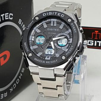 Gambar Digitec Dual Time   DG 3036   Jam Tangan Pria   Stainless Steel