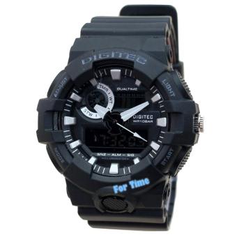 Gambar Digitec Dual Time   DG2112M  Jam Tangan Pria   Strap leather   ( Hitam )