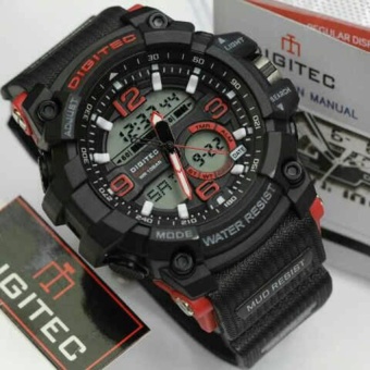 Gambar Digitec Jam Tangan Sport Dual Time DG2102T   Black Red