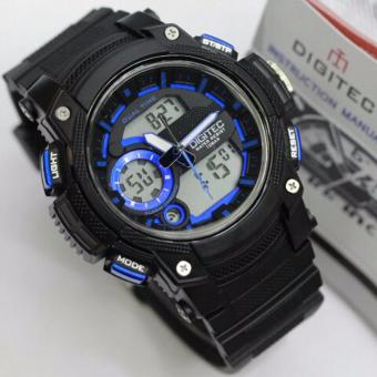 Gambar Digitec Jam Tangan Sport   Olahraga Renang   Dual Time DG3042T   Black Blue