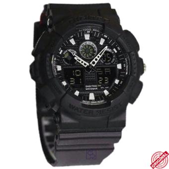 Gambar Digitec Water Resist D48H130DG2011THTMP Dualtime Jam Tangan Pria Rubber Strap