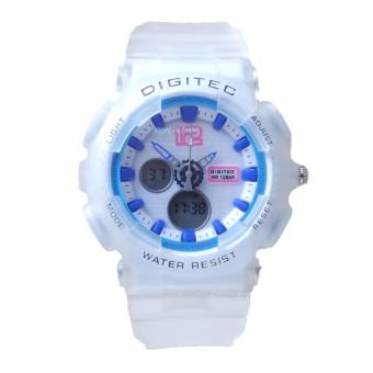 Gambar Digitec Women s   Jam Tangan Wanita   DG 0607 Putih   Karet  Dual Time