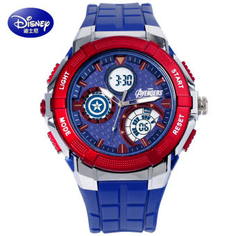 Gambar Disney Anak Laki laki Remaja LED Jam Anti Air Jam Tangan Pria