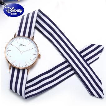 Gambar Disney Korea Fashion Style sabuk kain baru Waterproof Shi Ying menonton Watch