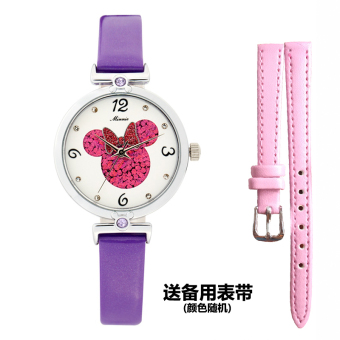 Gambar Disney Mickey gadis berlian jam tangan wanita jam tangan anak