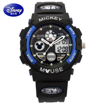 Gambar Disney Mickey Tahan Air Anak Laki laki Anak anak Elektronik Jam Tangan Jam Tangan Anak