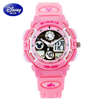 Gambar Disney Mickey Tahan Air Anak Laki laki Anak anak Elektronik Jam Tangan Jam Tangan Anak