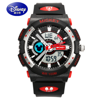 Gambar Disney Mickey Tahan Air Anak Laki laki Anak anak Elektronik Jam Tangan Jam Tangan Anak