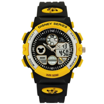 Gambar Disney Mickey Tahan Air Anak Laki laki Anak anak Elektronik Jam Tangan Jam Tangan Anak